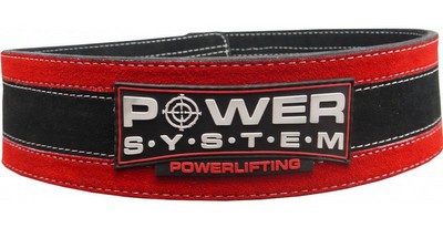 Power System Fitness opasek Stronglift - červený S/M
