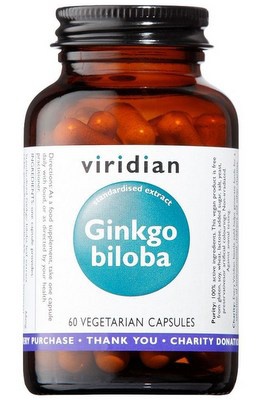 Viridian Nutrition Viridian Ginkgo Biloba 60 kapslí