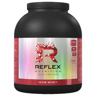 Reflex Nutrition Reflex 100% Whey Protein 2000 g - jahoda/malina + Magnesium Bisglycinate 90 kapslí ZDARMA