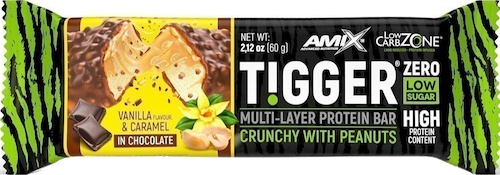 Amix Nutrition Amix Tigger Zero bar 60 g - Vanilka/karamel