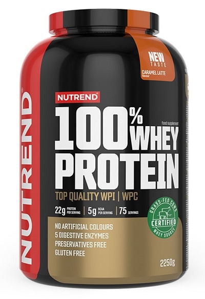 Nutrend 100% Whey Protein 2250 g - kiwi/banán + 400 g ZDARMA