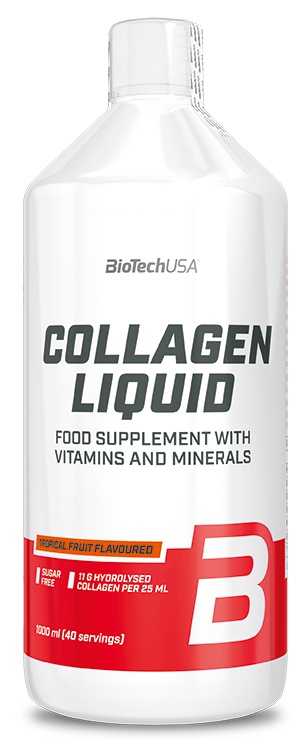 Biotech USA BiotechUSA Collagen Liquid 1000 ml - tropické ovoce