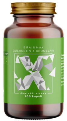 BrainMax Quercetin & Bromelain, Kvercetin a Bromelain 100 kapslí