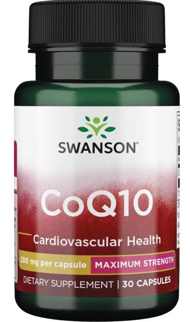 Swanson CoQ10 (Koenzym Q10) 200mg 30 kapslí