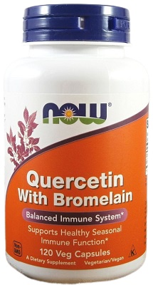 Now Foods Quercetin & Bromelain 120 kapslí