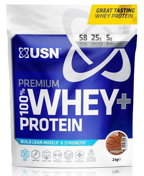 USN (Ultimate Sports Nutrition) USN 100% Whey Protein Premium 2000 g - jahoda