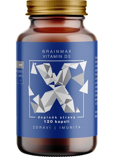 Votamax BrainMax Vitamin D3 5000 IU 120 rostlinných kapslí