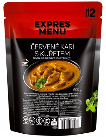 Levně Expres menu Červené kari s kuřetem 600 g
