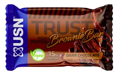 USN Trust Vegan Brownie Bar 60 g - tmavá čokoláda