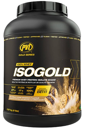 PVL Gold Series 100 % Whey Isogold 2270 g - cookie zmrzlina