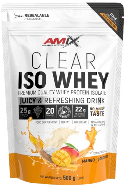 Amix Clear Iso Whey 500 g - mango/kokos