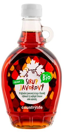 Country Life Sirup javorový Grade C 250 ml