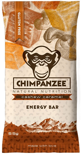 Chimpanzee Energy bar 55 g - kešu/karamel BEZLEPKOVÁ