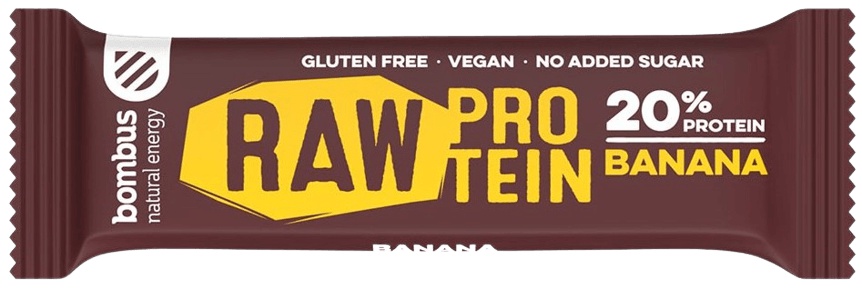 Bombus Raw Protein bar 50 g - banán