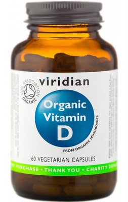 Viridian Nutrition Viridian Vitamín D 60 kapslí organic PROŠLÉ DMT 16.4.2024