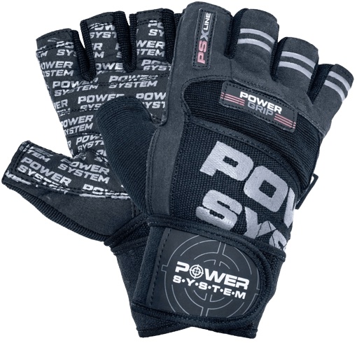 Power System Fitness rukavice POWER GRIP černá - XXL