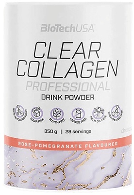 BiotechUSA Clear Collagen Professional 350 g - růže/granátové jablko