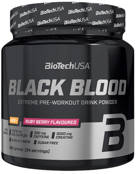 BiotechUSA Black Blood NOX+ 340 g - ruby berry