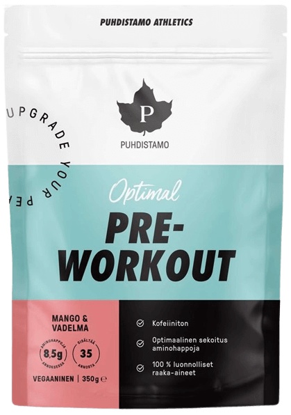 Puhdistamo Pre-Workout Caffeine Free 350g - mango/malina