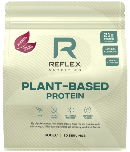 Reflex Plant Based Protein 600 g - dvojitá čokoláda se stévií