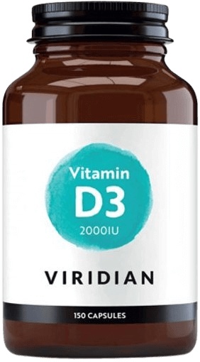 Viridian Nutrition Viridian Vitamin D3 2000IU 150 kapslí