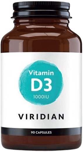 Viridian Nutrition Viridian Vitamin D3 1000IU 90 kapslí