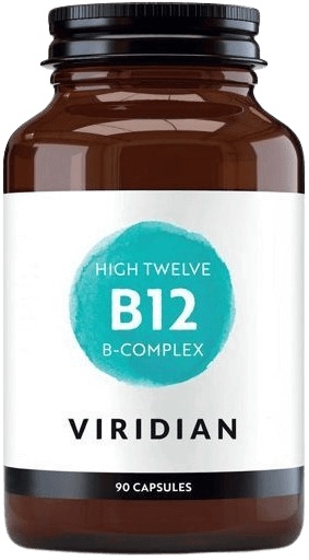 Viridian Nutrition Viridian B-Complex B12 High Twelwe® 90 kapslí