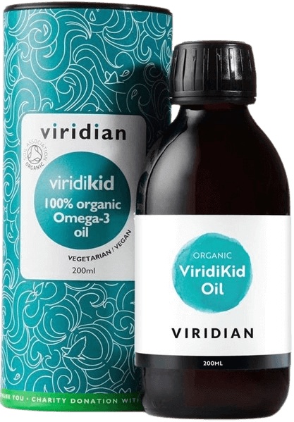 Viridian Viridikid Bio Omega 3 olej pro děti 200 ml