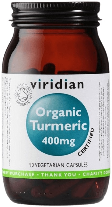 Viridian Nutrition Viridian Turmeric (Kurkuma) 400mg Organic 90 kapslí