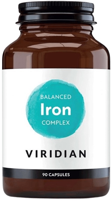 Viridian Nutrition Viridian Balanced Iron Complex (Komplex železa s vitamíny) 90 kapslí