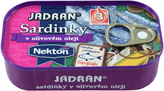 Nekton Sardinky Jadran 125 g - v olivovém oleji