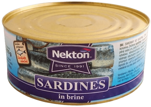 Nekton Sardinky Gastro 900 g - ve vlastní šťávě a vodě