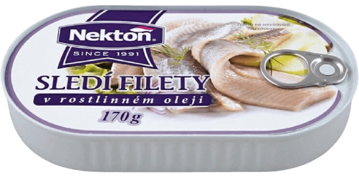 Nekton Sleďové filety 170 g - v rostlinném oleji