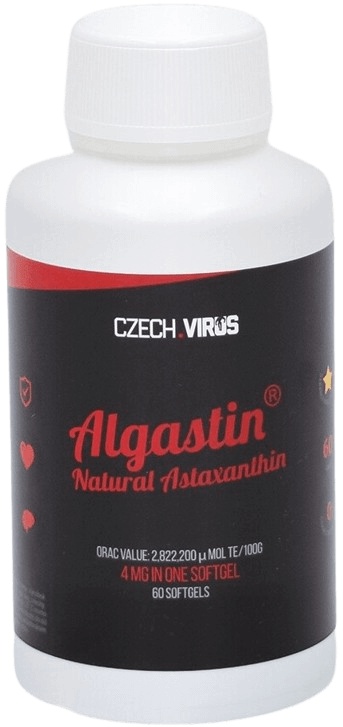 Czech Virus Algastin natural astaxanthin 60 kapslí 