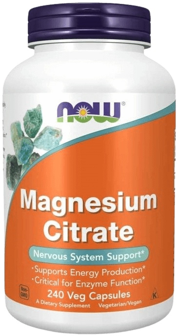 Now Foods Magnesium Citrate, Hořčík citrát 120 kapslí