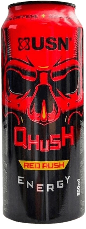 USN Qhush Energy drink 500 ml - Red rush