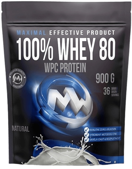 MAXXWIN 100% Whey 80 900 g - natural