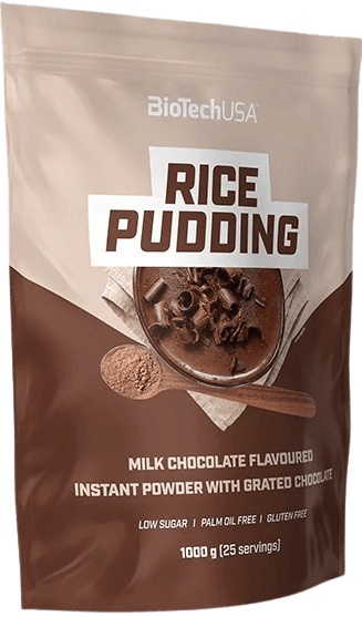 BioTechUSA Rice Pudding 1000 g - mléčná čokoláda