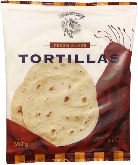 Nuevo Progreso Tortilla Flour - 20cm / 8ks 