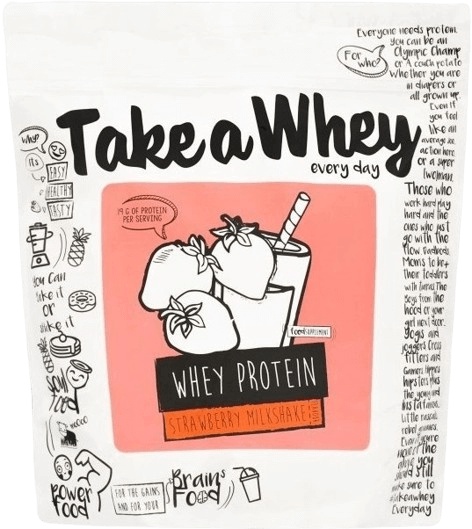 Take-a-Whey Whey Protein 907 g - jahodový milkshake