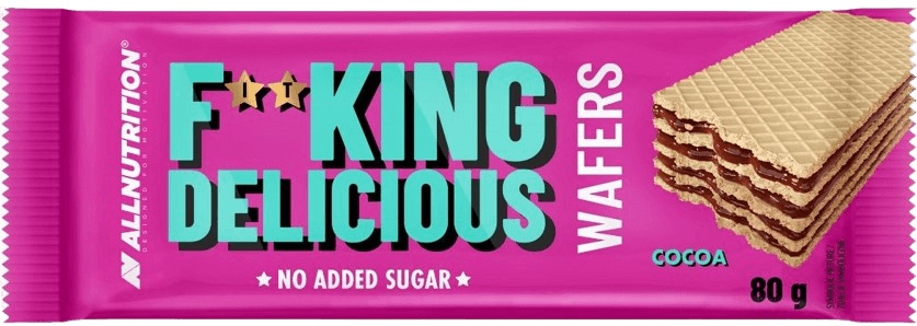 All Nutrition AllNutrition F**king Delicious Wafers 80 g - kakao