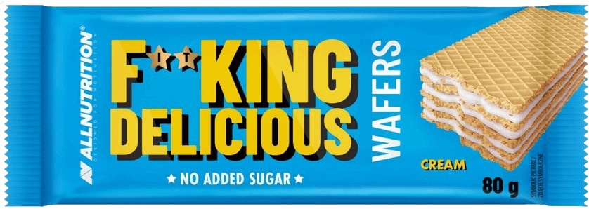 All Nutrition AllNutrition F**king Delicious Wafers 80 g - smetana