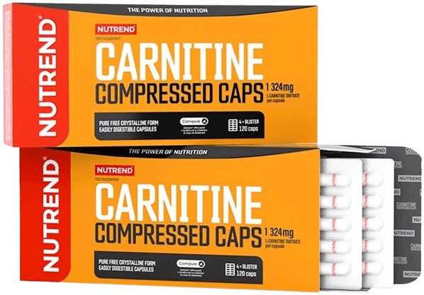 Nutrend Carnitine Compressed Caps 120 kapslí PROŠLÉ DMT 12.7.2024