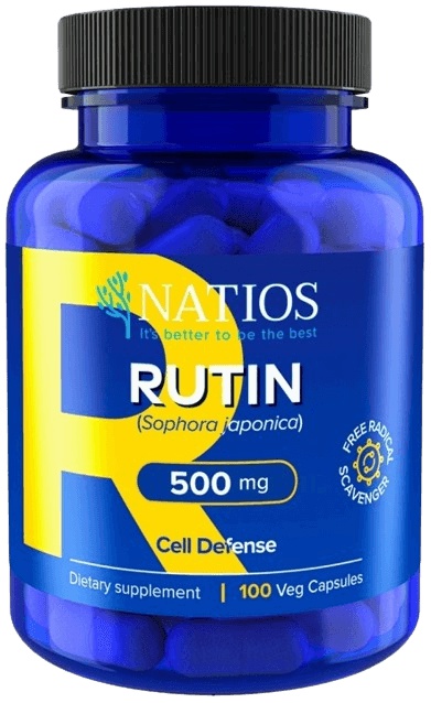 NATIOS Rutin 500 mg 100 veganských kapslí