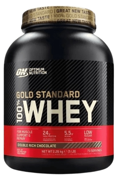 Optimum Nutrition 100% Whey Gold Standard 2270 g - francouzská vanilka + BCAA 200 kapslí ZDARMA