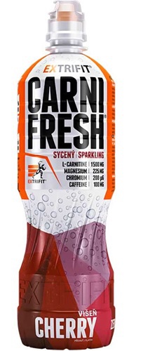 Extrifit Carnifresh Sparkling Caffeine free 850 ml - višeň