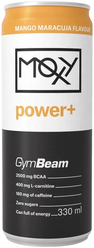 GymBeam MOXY power+ Energy Drink 330 ml - mango/marakuja