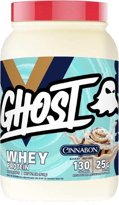 Ghost® Ghost 100% Whey Protein 918 g - 1014 g - cinnabon