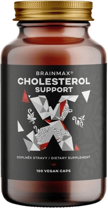 BrainMax Cholesterol Support Řešení Cholesterolu 100 rostlinných kapslí