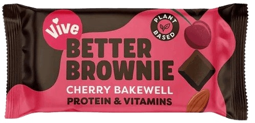 Vive Better Brownies 35 g - třešeň VÝPRODEJ (DMT 12.09.2024)